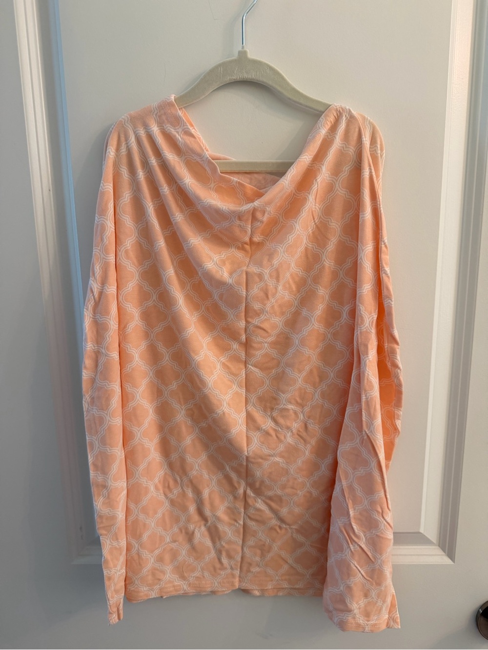 Peach Printed Nursing Cover/ Car Seat Cover